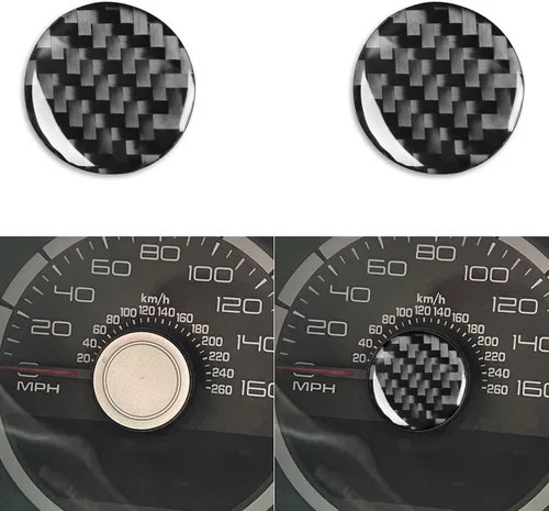Vista 15 de NVCNX Fibra de Carbono Compatible con Ford Mustang GT Shelby 2010-2014 2011 2012 2013 Consola Central del Coche Transmisión Automática Caja