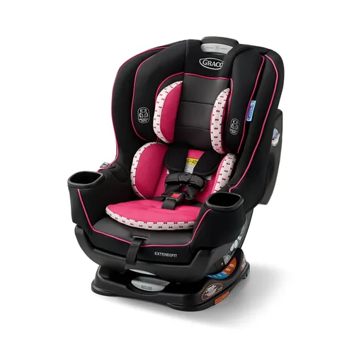 Vista 11 de Asiento de coche convertible para bebé Graco Extend2Fit, orientación hacia atrás y hacia adelante, panel de extensión ajustable para mayor espacio