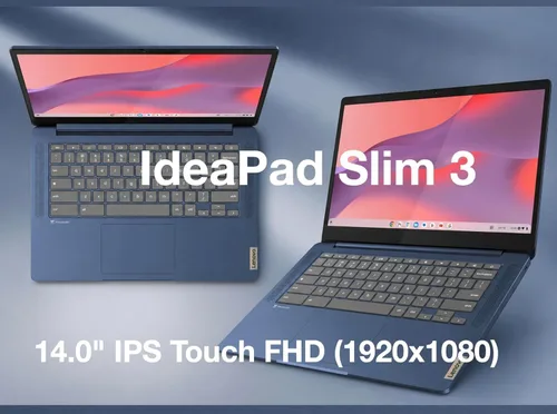 Vista 2 de Lenovo IdeaPad Slim 3 Chromebook 14" IPS FHD Pantalla táctil Chrome