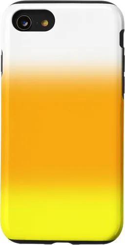 Vista 13 de iPhone 14 Halloween Candy Corn Gradient Naranja Amarillo Blanco Caso