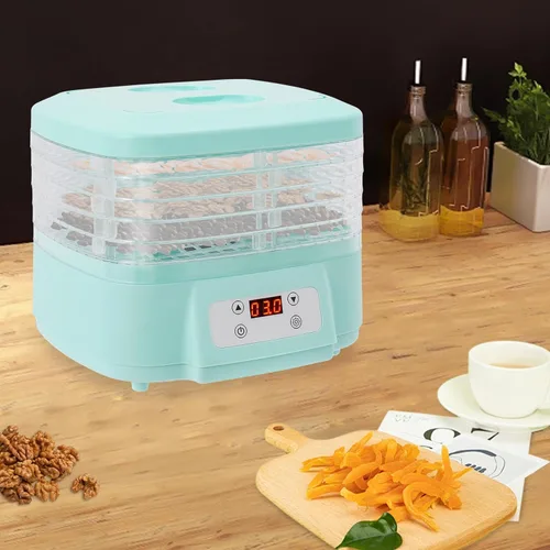 Vista 9 de Máquina secadora de alimentos, deshidratador de alimentos para el hogar, máquina deshidratadora de alimentos de 6 niveles para frutas, verduras