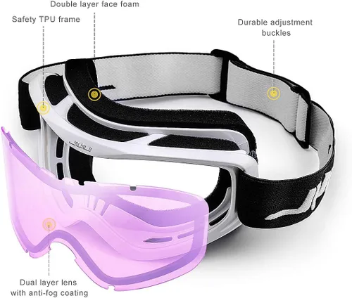 Vista 3 de Juli - Gafas de esquí, snowboard y patinaje, para hombres y mujeres