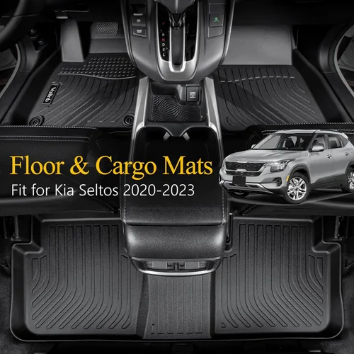 Vista 77 de Tapetes de piso para todo clima y forro de carga con respaldo para Chevrolet Suburban de 7 asientos 2021-2025 / GMC Yukon XL de 7 asientos