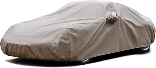 Vista 15 de Tecoom Funda impermeable para todo tipo de clima, resistente al viento, protector de granizo con forro polar y puerta con cremallera, protección