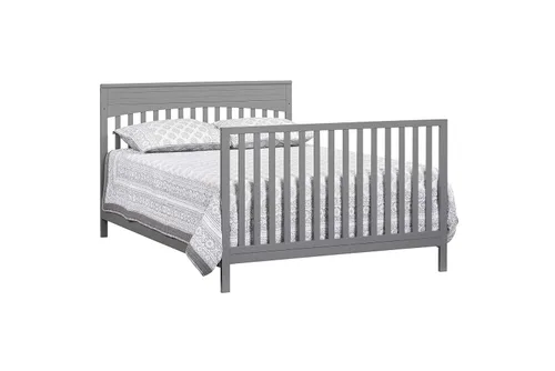 Vista 7 de Oxford Baby Harper - Cuna convertible 4 en 1, gris paloma, certificado GreenGuard Gold