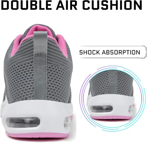 Vista 5 de Mishansha - Tenis para mujer, transpirables, con amortiguación de aire, para correr y caminar