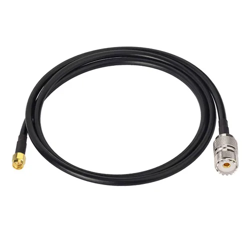 Vista 5 de Bingfu Adaptador de antena de radio Jamón SMA macho a UHF SO239 hembra RG58 Cable de puente coaxial 23.6 in 2 pies para radio bidireccional Radio