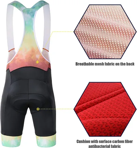 Vista 4 de CATENA - Mallas de ciclismo para hombre, acolchadas en 3D, transpirables