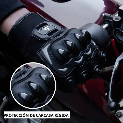 Vista 4 de Ultimate Guantes de Motocicleta para Hombres y Mujeres Compatibles con Pantalla Táctil Guantes de Conducción con Cuero Premium, Pantalla Táctil