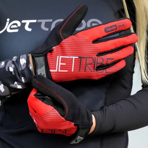 Vista 2 de Jettribe Jet Ski PWC Guantes Serie GP-30 Guantes transpirables de dedo completo para hombres, mujeres y jóvenes Agarre mejorado y comodidad
