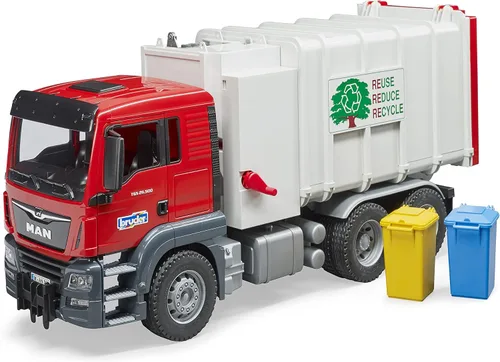 Vista 2 de Bruder Toys 03761 Camión de basura de carga lateral Man TGS