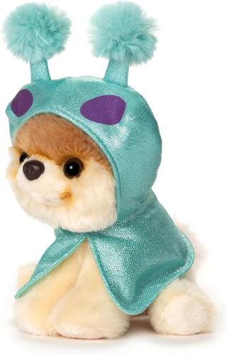 Vista 3 de GUND Boo Mundo's Perro Más Lindo Itty Bitty Boo Alien Peluche de Perro Tipo Pomeranian, 5 Pulgadas
