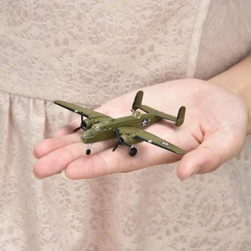 Vista 7 de DAGIJIRD Modelo de avión de aleación de simulación 1:200 Aleación WWII US B-25 Mitchell Bomber Avión