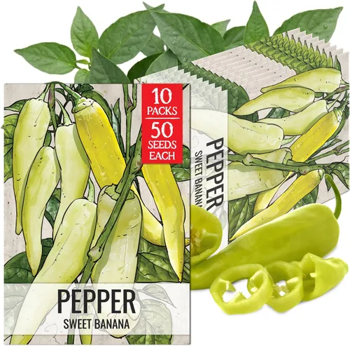Vista 90 de Seed Needs - Semillas de pimiento arcoíris para plantar verduras, 1 paquete