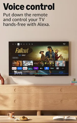 Vista 5 de Amazon Ember QLED Series de 50" (modelo más reciente): televisión inteligente 4K Ultra HD, HDR10+, Dolby Vision, Dolby Audio, procesador de cuatro