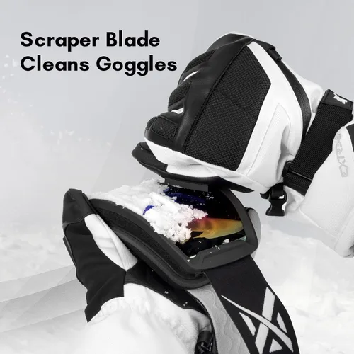 Vista 6 de Extremus Outlook Peak - Guantes de esquí para hombre y mujer, guantes de nieve cálidos 3M Thinsulate para clima frío, resistentes al agua y al