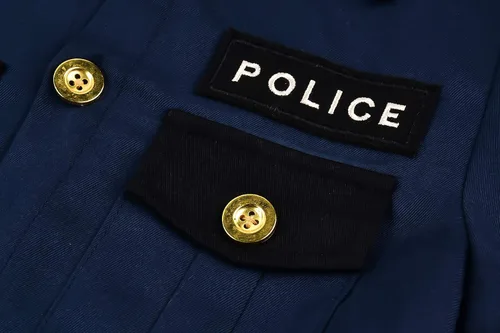 Vista 4 de ReliBeauty Disfraz de policía para niños disfraz de Halloween para niños