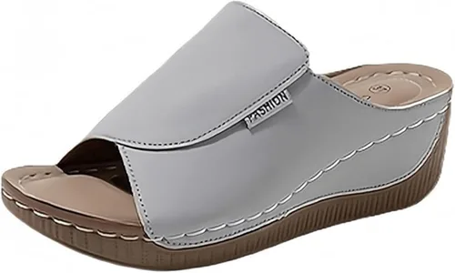 Vista 7 de Sandalias ortopédicas para mujer con soporte para el arco, sandalias cómodas para caminar, sandalias ortopédicas de verano