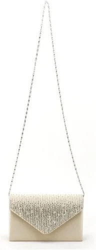 Vista 7 de Bolso de mano para mujer, con diamantes de imitación de satén esmerilado para boda