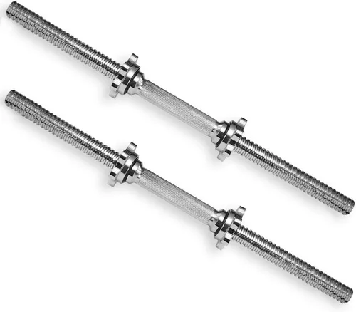 Vista 11 de Asas de mancuernas roscadas/asas ajustables para mancuernas – Se adapta a discos de peso estándar de 1 pulgada – Accesorios de levantamiento de pesas