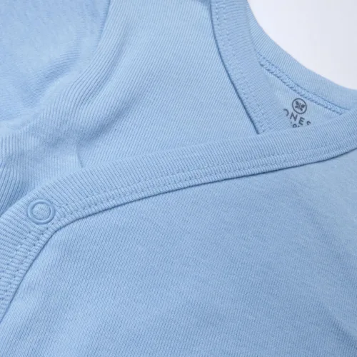 Vista 5 de HonestBaby unisex-baby 3-pack Long Sleeve Side-snap Kimono Bodysuits Organic Cotton for Infant Baby Boys, Girls, Unisex