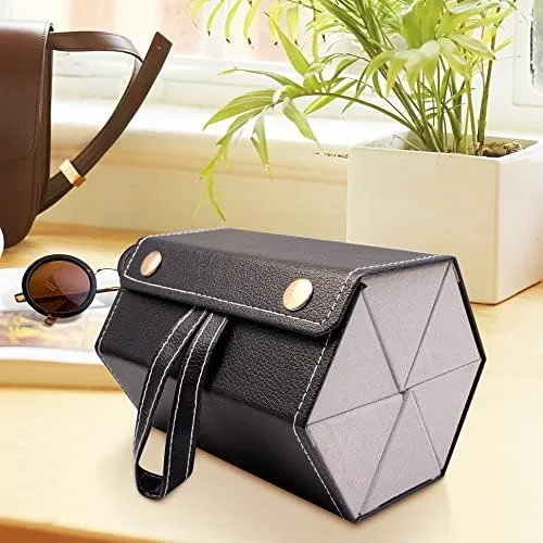 Vista 5 de MAFENLY multiple glasses case travel Five sunglass, 5 sockets glasses case travel sunglasses organizer holder
