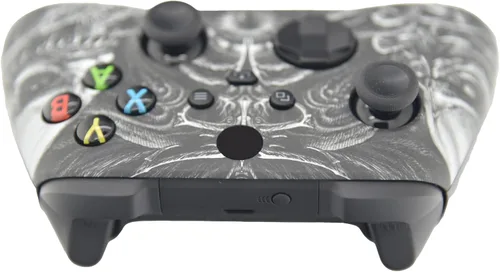 Vista 4 de Hand Airbrushed Fade Custom Controller Compatible with Xbox Series XS & Xbox One (Series XS Dark Alien)
