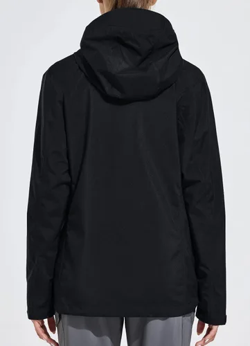 Vista 7 de BALEAF Chubasqueros impermeables para mujer, 10000 mmH2O, impermeable ligero, rompevientos con capucha para senderismo al aire libre, viajes