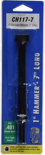 Vista 2 de Grey Pneumatic (CH117-7) martillo de 1 pulgada de diámetro, 7 pulgadas de longitud