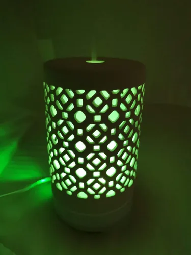 Vista 7 de EcoGecko Difusor de ambientador de aroma de aceite esencial de cerámica, humidificador ultrasónico de niebla fría con temporizadores para oficina