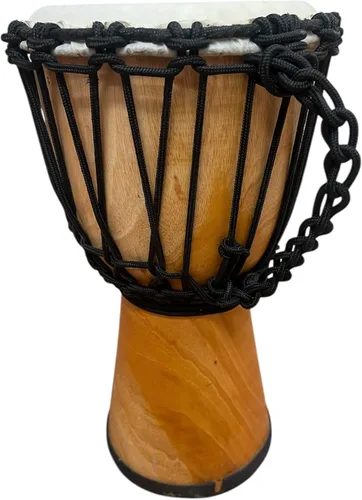 Vista 9 de Djembe Principiante Liso, 10" de alto, 5-6" cabeza