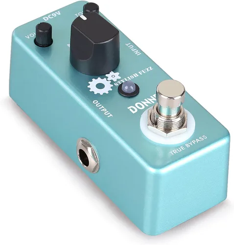 Vista 13 de Donner pedal gigante de guitarra de metal, aumenta el efecto de distorsión, 3 modos