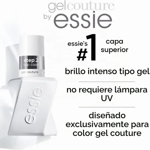 Vista 7 de essie Gel Couture - Capa superior con acabado de grado platino, 0.46 onzas (el embalaje puede variar) (paquete de 2)