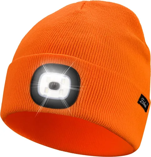 Vista 17 de Etsfmoa Gorro unisex con la luz, regalos para hombres, papá, padre, gorras recargables por USB