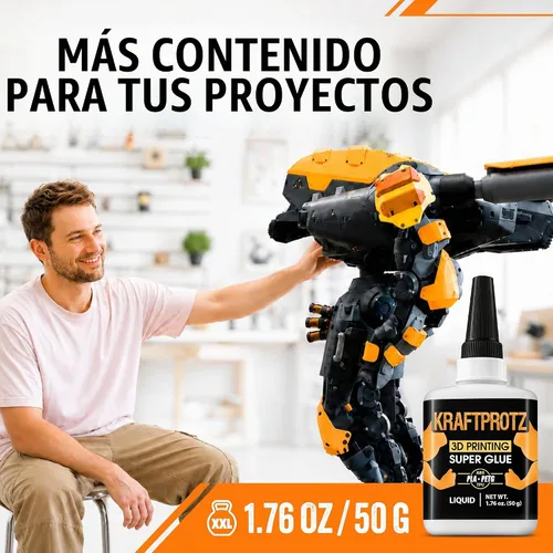 Vista 7 de Impresión 3D Super Glue Ultra Liquid 1.75 oz - PLA ABS PETG TPU Instantáneo