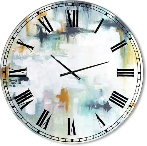 Vista 15 de DesignQ 'Personality' - Reloj de pared grande y moderno de 3 paneles para el hogar, dormitorio, baño, oficina, sala de estar