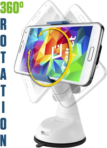 Vista 6 de Soporte universal para teléfono de automóvil con almohadilla de ventosa adhesiva de fuerza industrial, base de operación con una sola mano