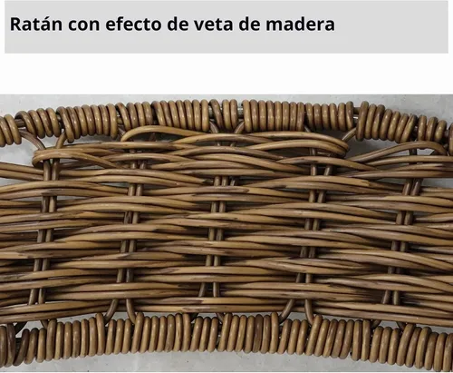 Vista 3 de Feyart mimbre plástico redondo de 35m/115ft 9.8 ft m en color madera, ratán marrón para reparar sofá tejido silla de patio