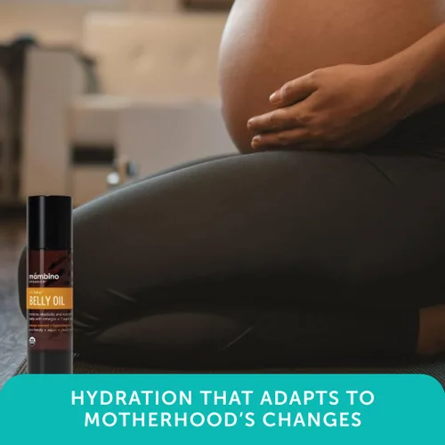 Vista 6 de Mambino Organics Oh Baby! Aceite de vientre para mujeres embarazadas, aceite orgánico para estrías para embarazo, elasticidad de la piel posparto