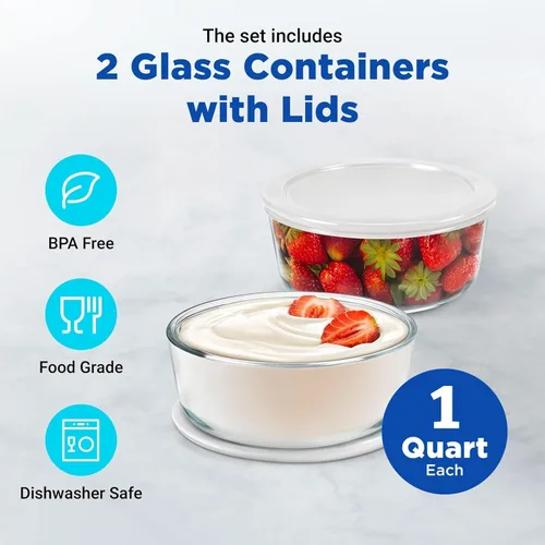 Vista 6 de Ultimate Yogurtera de Probióticos con Tiempo y Temperatura Ajustable - Produce Trillones de Probióticos Vivos con Dos Contenedores de 1 Quart