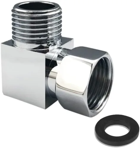 Vista 17 de Adaptador desviador de agua, 4 vías X1, conector de manguera G1/2", latón cromado, plata