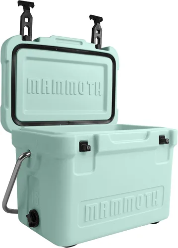 Vista 6 de Mammoth Coolers Cruiser Series, baúl de hielo duro aislado con construcción duradera de doble pared rotomoldeada, ideal para actividades recreativas