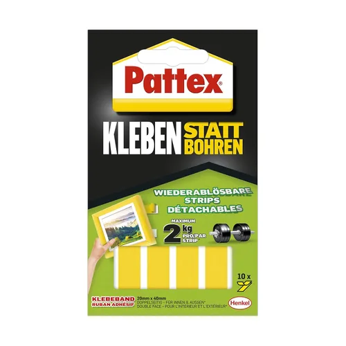 Vista 6 de Pattex 526468 Cinta adhesiva de doble cara, color rojo, 4.9 ft