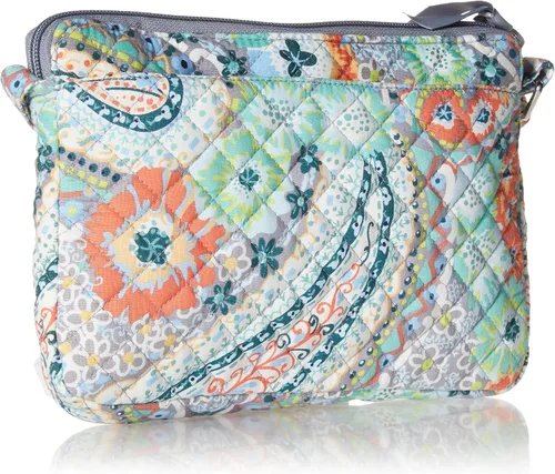 Vista 2 de Bolsa cruzada de algodón Little Hipster para mujer, con protección con interferencia de radiofrecuencia