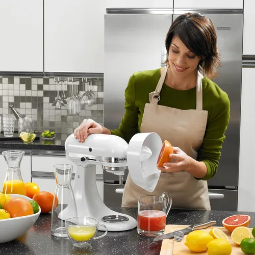 Vista 6 de Accesorio exprimidor de cítricos blanco KitchenAid para batidoras de pie KitchenAid, JE