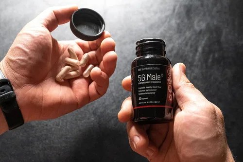 Vista 4 de Supernatural Man Suplemento potenciador de T natural masculino 5G para el flujo sanguíneo, la resistencia, la fuerza y la resistencia, ginseng, ajo