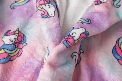 Vista 5 de SRVNFBKT Albornoces para niños y niñas, batas de baño con capucha para niños, batas de franela suave, ropa de dormir, regalo para niños y niñas