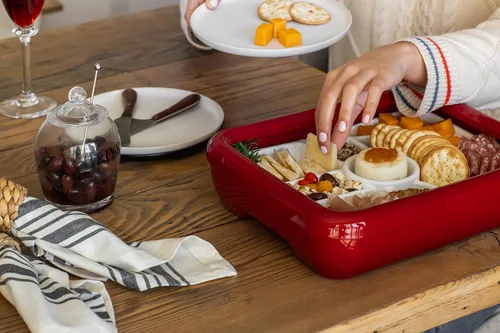 Vista 5 de Fancy Panz Bandeja de charcutería - Bandeja de 9 compartimentos