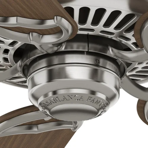 Vista 9 de Casablanca Panama - Ventilador de techo para interiores con control de pared, níquel cepillado, tamaño grande