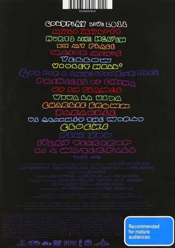 Vista 2 de COLDPLAY - Live 2012 (2 DVD)